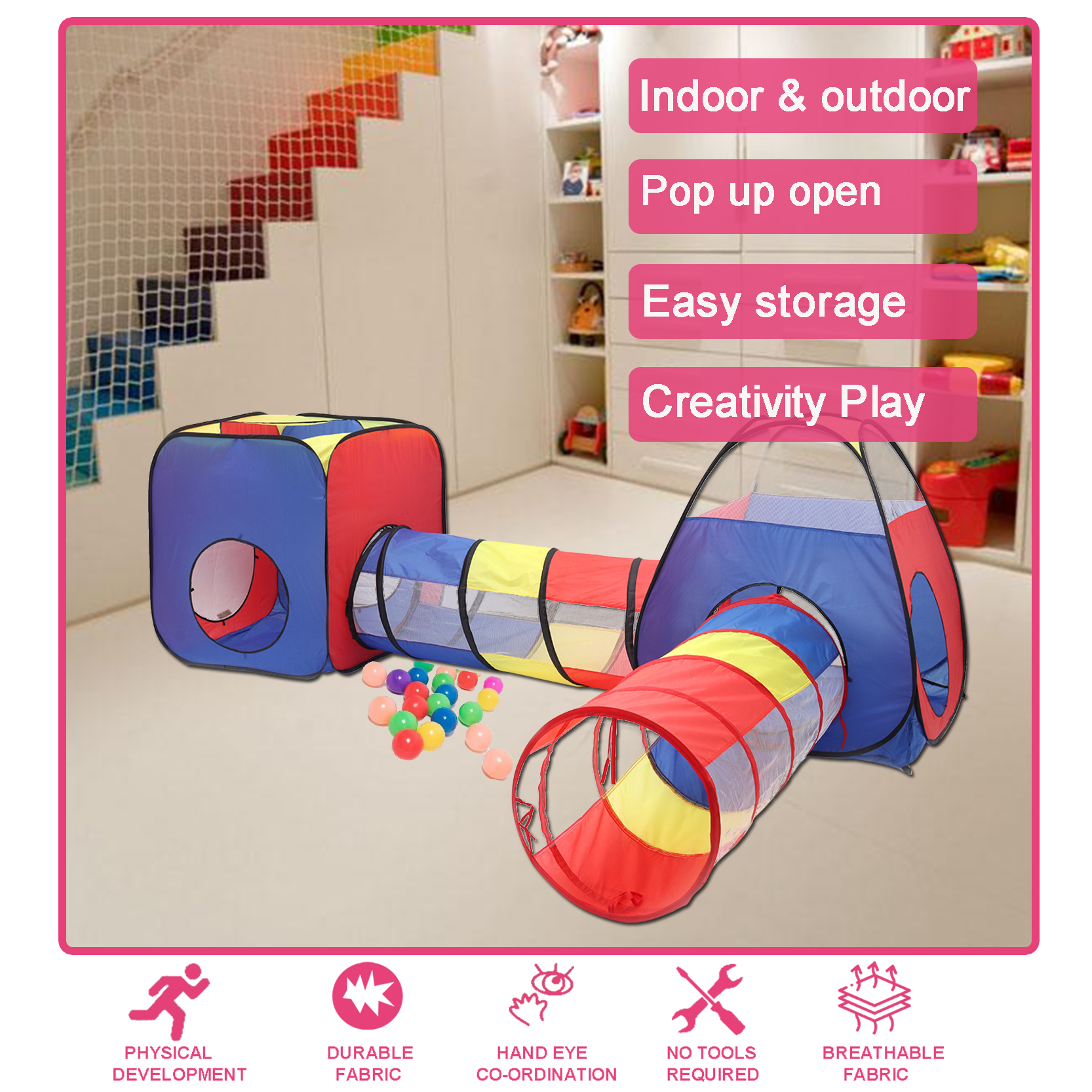 4 in 1 kids play tent