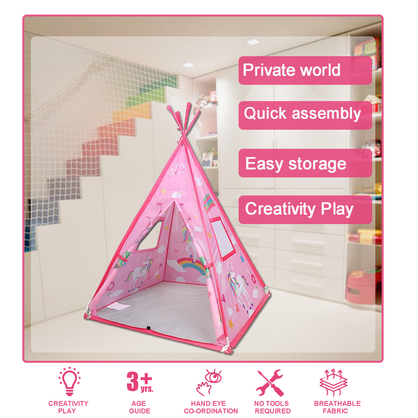 unicorn teepee tent