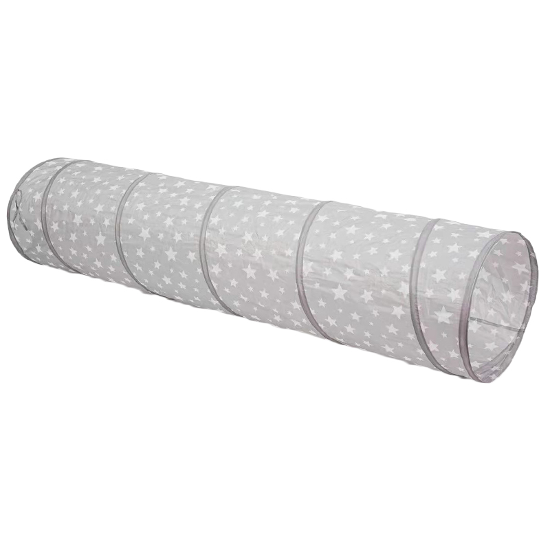 Kids Crawl Tunnel Tent With Star Printing Use For Outdoor Indoor
