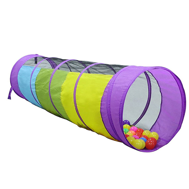 Muliticolor stripe Pop Up Foldable Shopping Online Best Gift Crawling Tunnel Play Tent