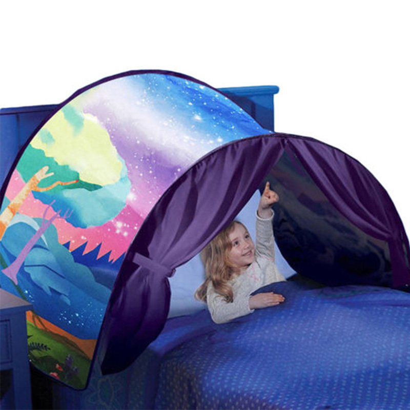 Forest Theme Portable Foldable Pop Up Kids Bed Tent