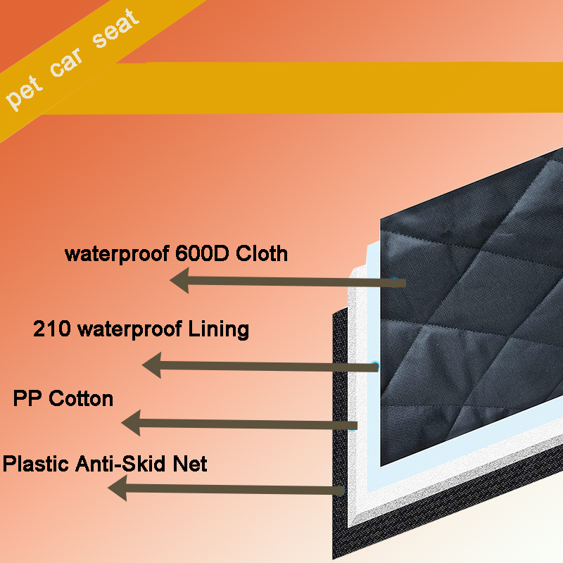 Wholesale Dog Seat Cover Waterproof Oxford Fabric Pet Hammock For Car