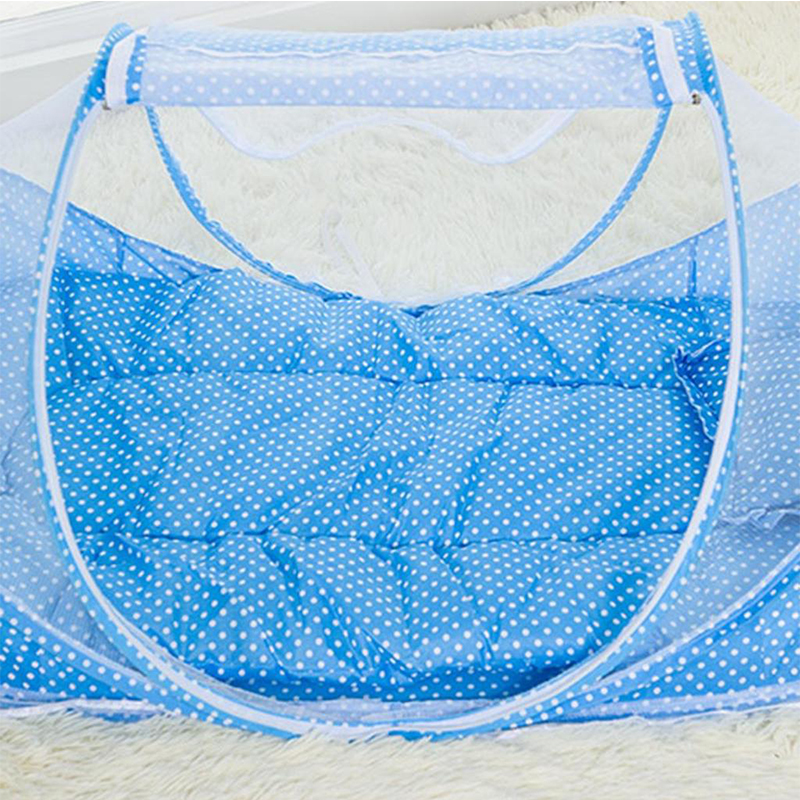 Baby Infant Portable Foldable Travel Bed Crib Canopy Mosquito Net Tent With Mattress