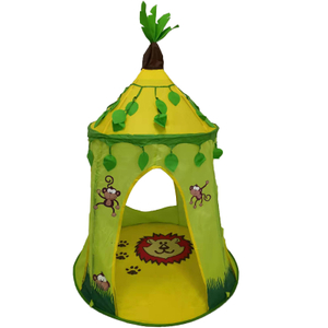 Green kids castle play tents forest jungle play tent for boys