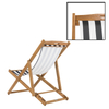 OEM Design Outdoor Furniture Sun Lounge Chairs Deck Chair Folding Wooden Beach Patio