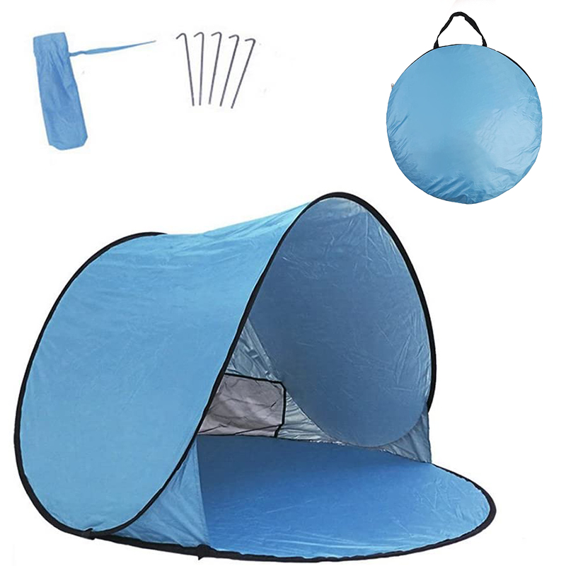 Portable Easy Set-up Beach Tent Automatic Pop Up Instant Beach Shade 