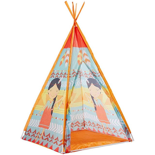 Cute gir kids teepee tent Indian style playhouse for girls boys Indoor Outdoor Games Camping tent