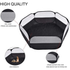 Black Portable Small Animal Cage, Pet Playpen Play Tent For Indoor/Outdoor, Bedding Fence Pen