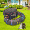Rainbow Edge Peg Small Animal Play Tent with Round Tunnel Use in Indoor Outdoor 