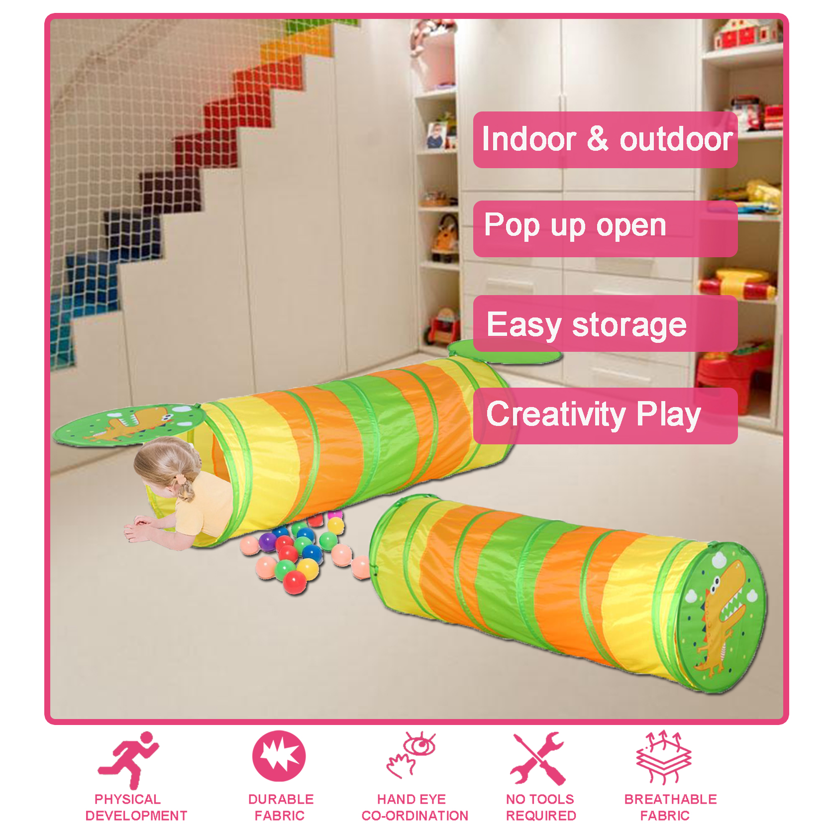 dinosaur play tunnel