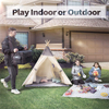 Amazon Cotton White Teepee Tent with Lighting Kids Playhouse, with Portable Carry Bag,Use For Indoor Outdoor
