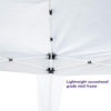 White Outdoor Tent Gazebo Pop Up Portable Sun Shelter Tent with Carry Bag,10' x 10' Canopy Tent with Dressed Legs