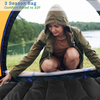 Black,3 Season with Hood ,Waterproof Flame Retardant Promotion Portable Camping Hiking Sleeping Bag