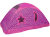 Pink Kids Play Tents With Star Moon Window,Secret Castle Bed Tent For Girls Boys