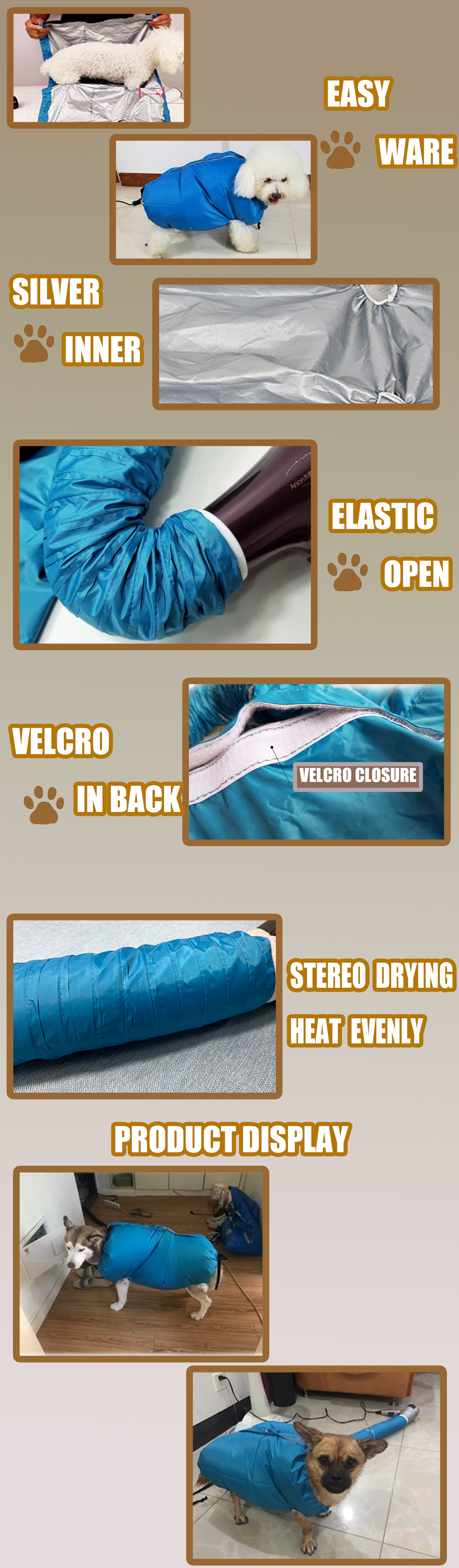 dog drying bag
