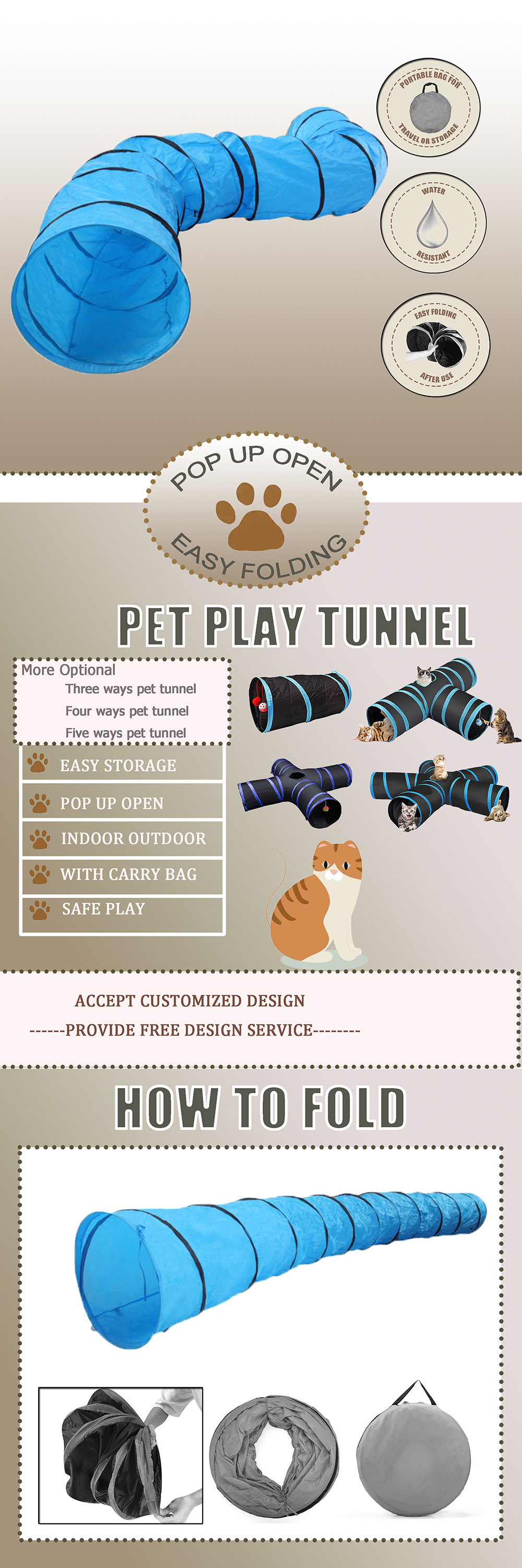 extra large toy tunnel for dog