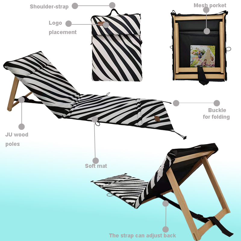 zebra beach chair