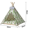 Green leaf pattern Pet Tent for Dogs Puppy, Easy Set Up Portable Play House For Cat Kitten