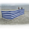 Navy Theme Wood Poles Windbreak Beach Wind Screen Privacy Windblocker