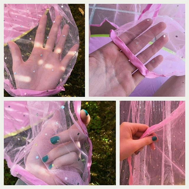 Pink Kids children Girl's Princess Castle pop up Tent playhouse with Led fairy lights
