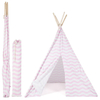 XP-TP063 wave stripe pattern kids teepee wigwam, childrens play tent for girls boys,100% Canvas with wooden pole,easy set up with carry bag