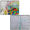 Kids Rainbow Play Tent Portable Foldable Ball Pool Pit Indian Tent Children Indoor Outdoor Teepee Toys