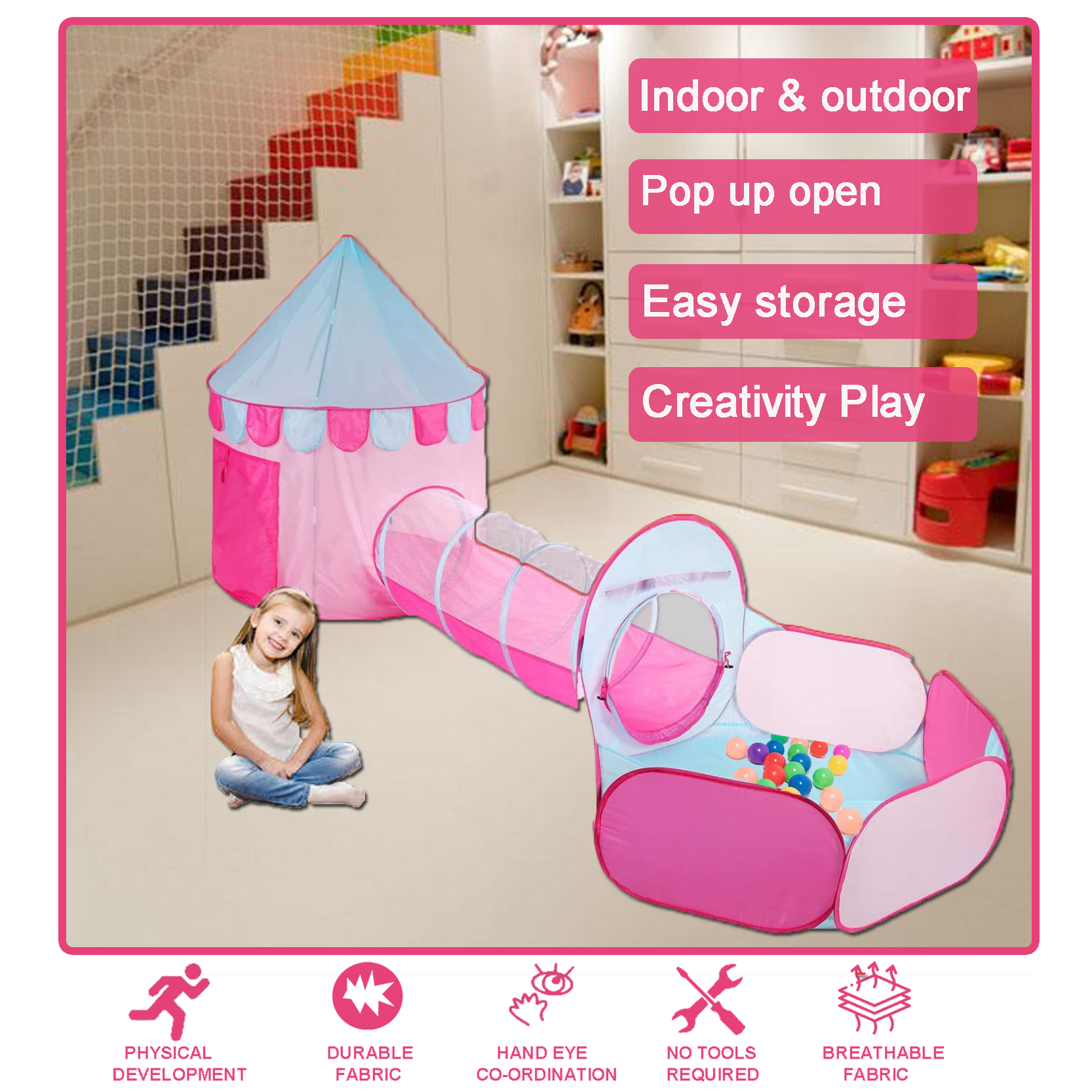 castle ball pit tent