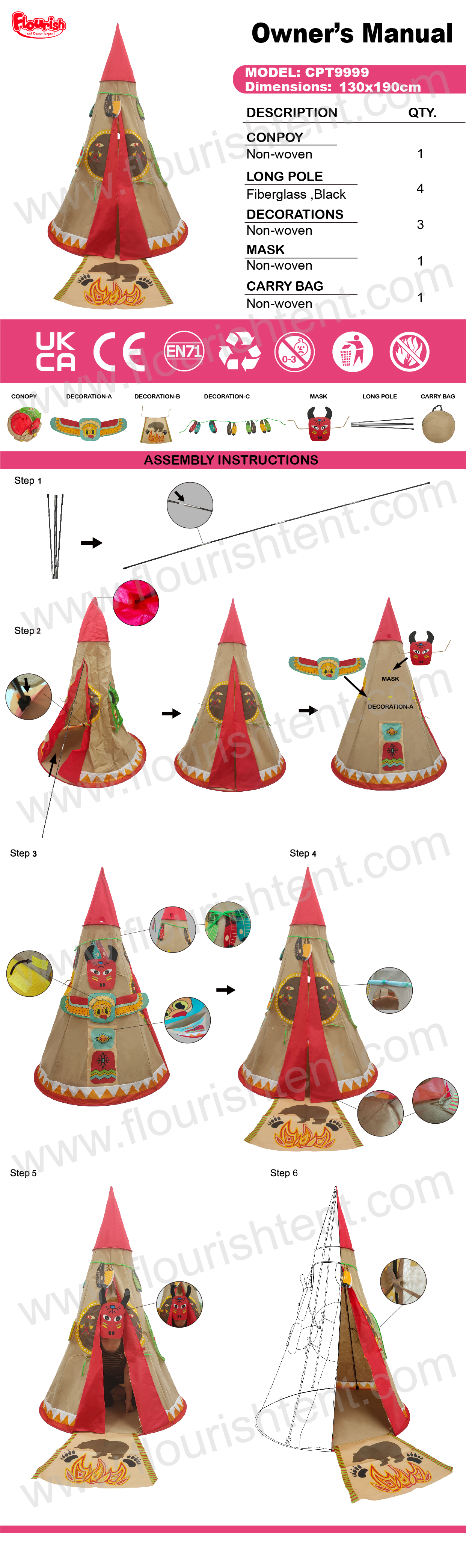 kids india teepee instructions