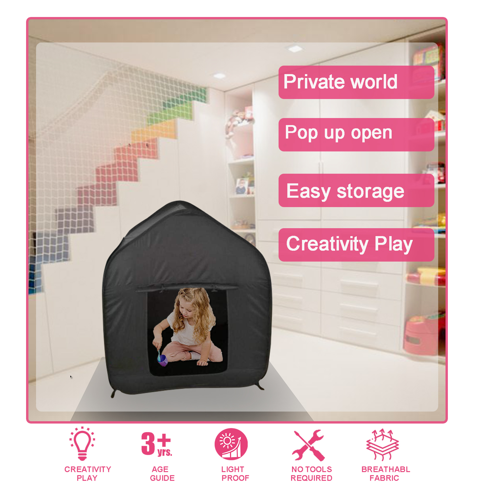 house shape sensory tent 
