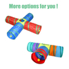 Multicolor Cat Tunnel with Play Ball S-Shape 5 Way Collapsible Interactive Peek Hole Pet Tube Toys