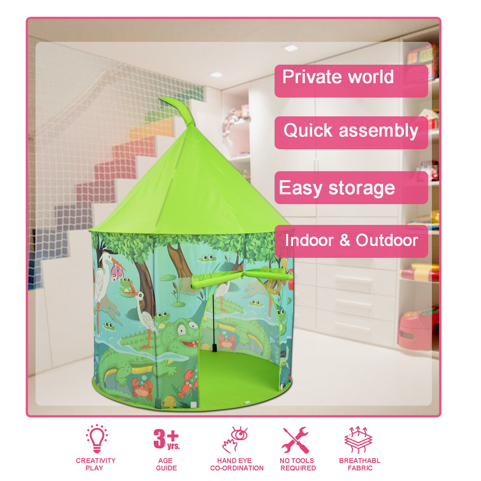 customized kids castle tent