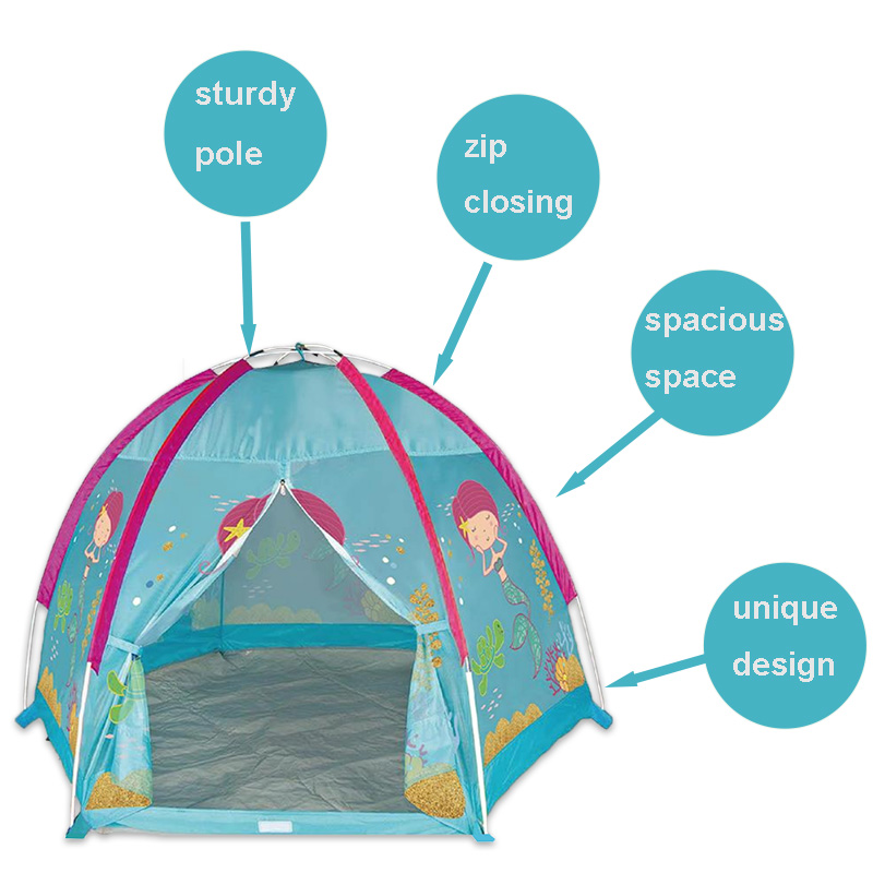 New Design Mermaid Kids Dome Tent Use For Indoor Outdoor