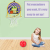 OEM Design Basketball hoop Toy Lovely Detachable Folding Baby Basketball Hanging Board for Gift