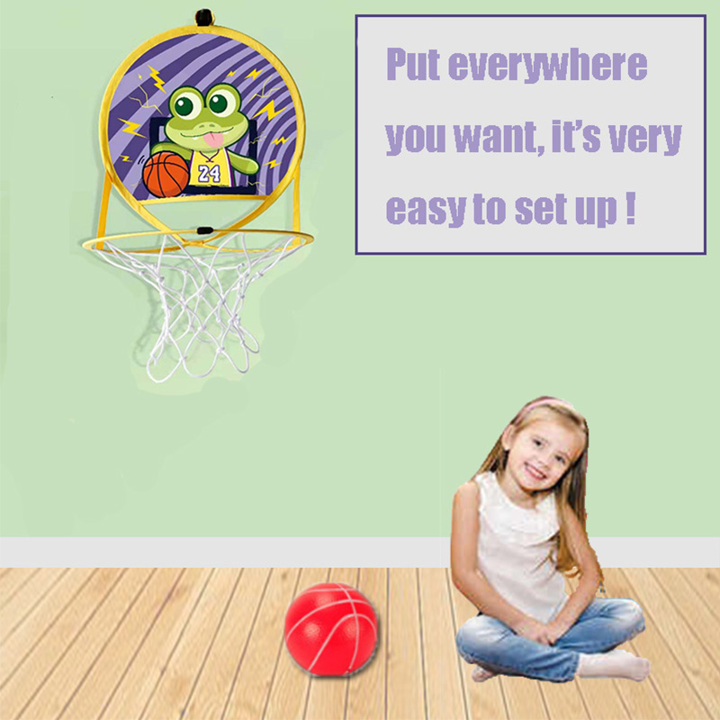 OEM Design Basketball hoop Toy Lovely Detachable Folding Baby Basketball Hanging Board for Gift