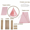 Sweet Pink Kids Indian Teepee Tent Easy Set Up Use For Girls Boys Toddlers