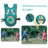 OEM Design Vest Dodgeball Game for Kids Throw Target Toss and Catch Ball Pulling Tails Sticky Vests Sponge Balls Sticky Ribbons Catch Pads