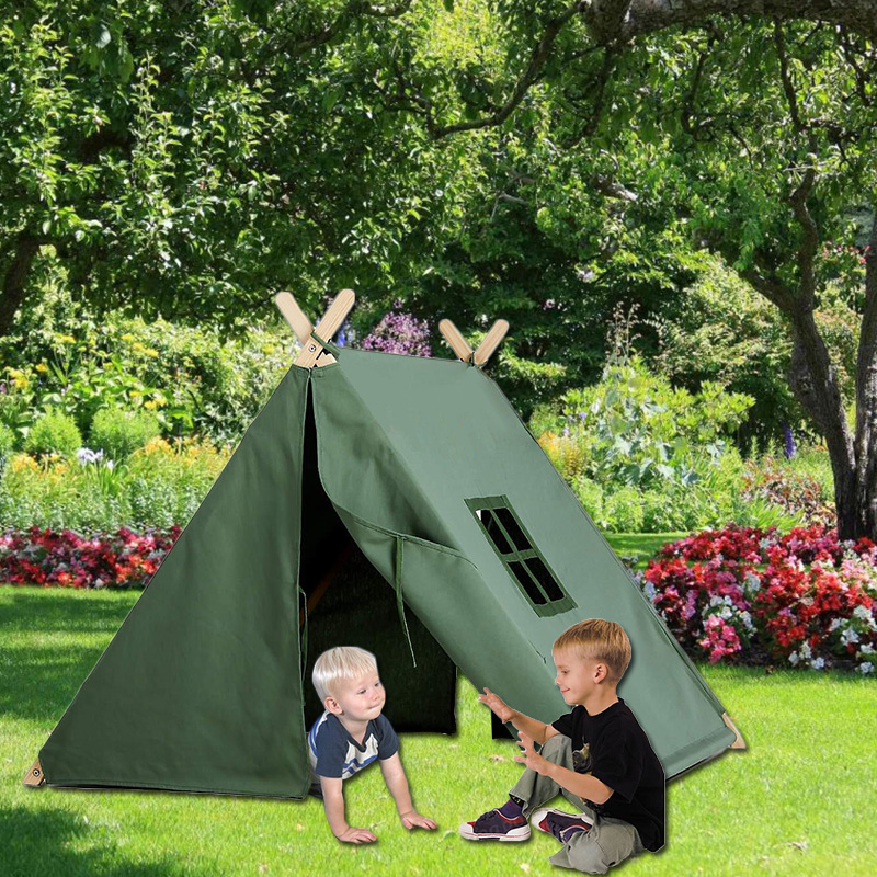 Sweet Green Play Teepee Tent Great Play House For Kids Boys Girls