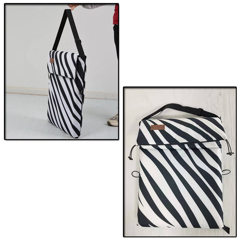 New Design Zebra-stripe Portable Folding Beach Mat Chair Adjustable Beach Lounger Chair