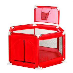 Baby Playpen With Basketbll Hoop Kids Ball Pit Tent Oxford Polyester