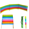 New design Colorful 4 5 6 8 10 Pole Holiday Camping Beach Windscreen Windbreak