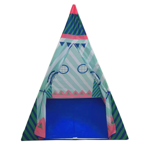 Blue House Design Kids Teepee Play Tent With Portable Bag