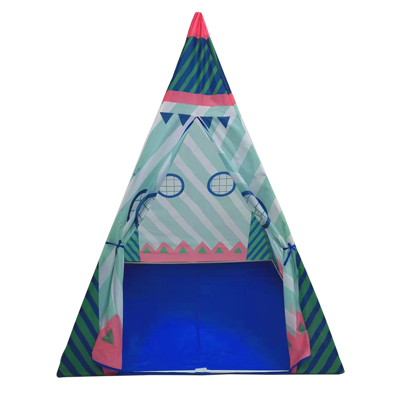 Blue House Design Kids Teepee Play Tent With Portable Bag