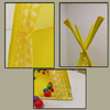 Yellow Kids Tipi Tent Play Teepee Easy Assemble Set Up With PVC Frame 