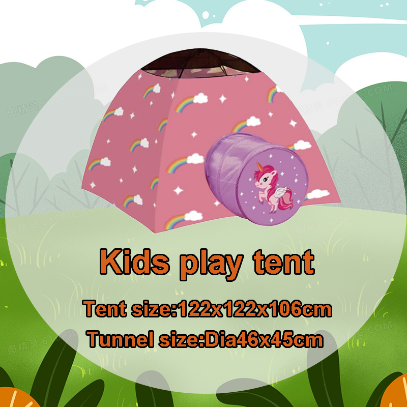 Unicorn Theme Kids Outdoor Leisure Series Include Kids Play Tent Kids Chiar 
