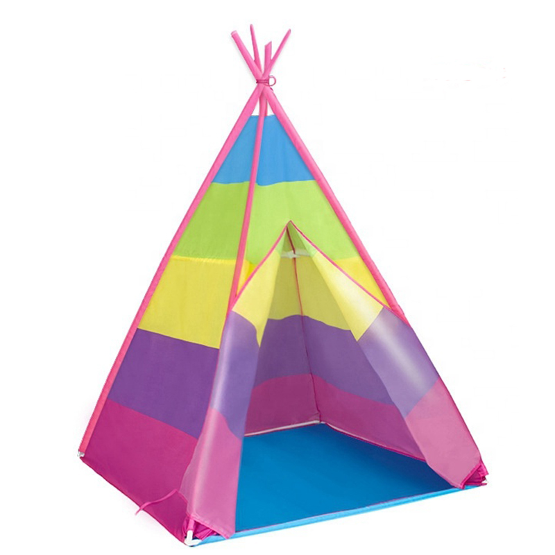 Customized Indoor Outdoor Baby Mini Teepee Kids Indian Tents Party Foldable Portable for traveling