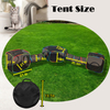 Set of 5 Outdoor Rainbow Cat Enclosures Pet Playground Kitty Small Animals Rabbit Guinea Pig Playpen Square Hexagon Tent with Tunnel