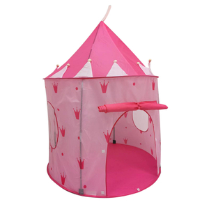 Pink Princess Castle Tent With Printing Crown