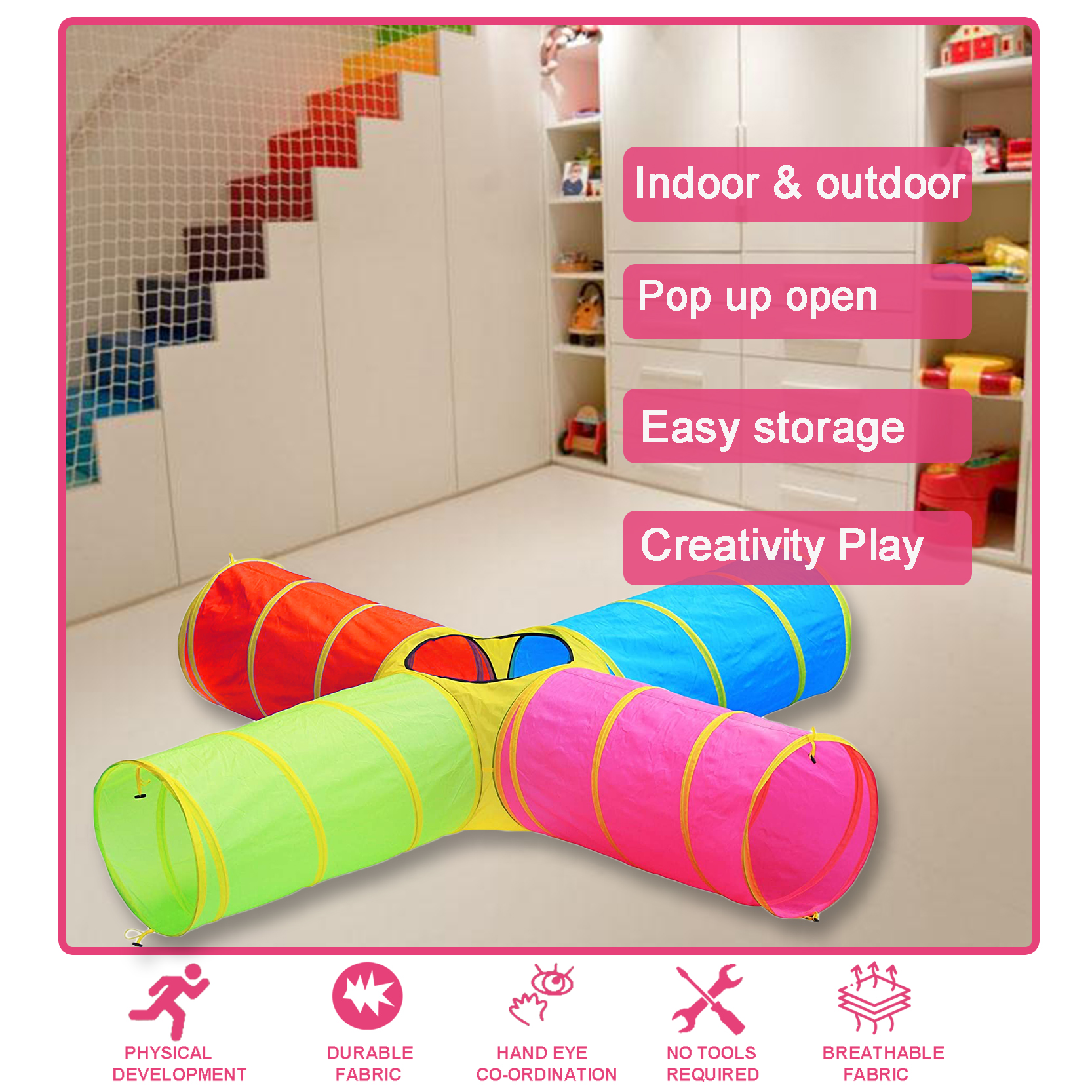 4 ways kids play tunnel tent