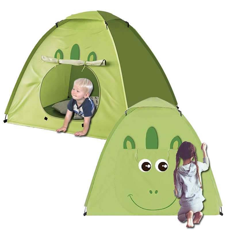 Green frog shape easy set up kids dome tent,Breathe freely automatic camping tent, kids play game tent