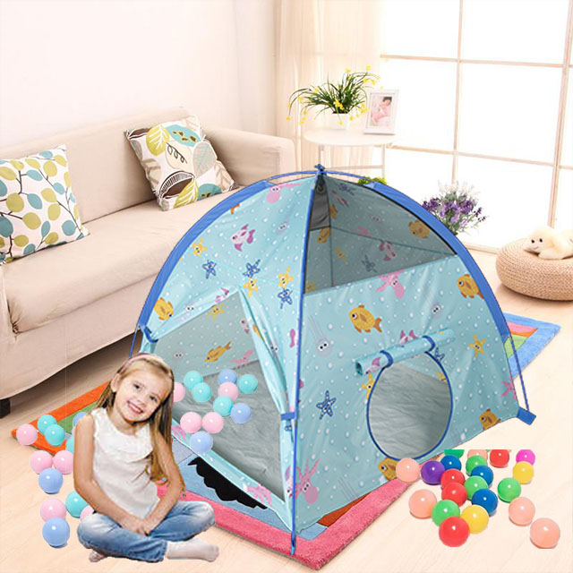 Hot sale ocean theme kids dome tent,Fortable and easy assemble,fiberglass kids play tent children playhouse